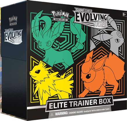 Pokemon TCG: Sword and Shield - Evolving Skies Elite Trainer Box (Flareon/Jolteon/Umbreon/Leafeon)