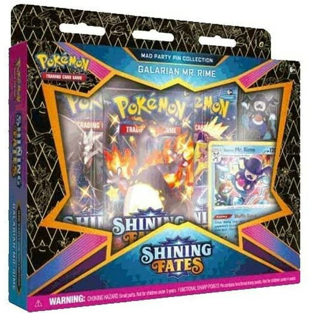 Pokemon TCG: Sword and Shield - Shining Fates Galarian Mr. Rime Mad Party Pin Collection