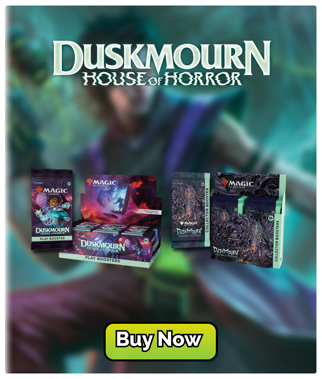 Magic the Gathering Duskmourn house of horror box collection banner