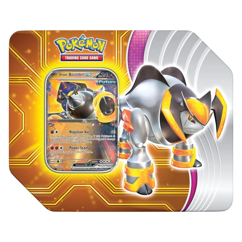 Pokemon TCG: Paradox Destinies Iron Boulder EX Tin