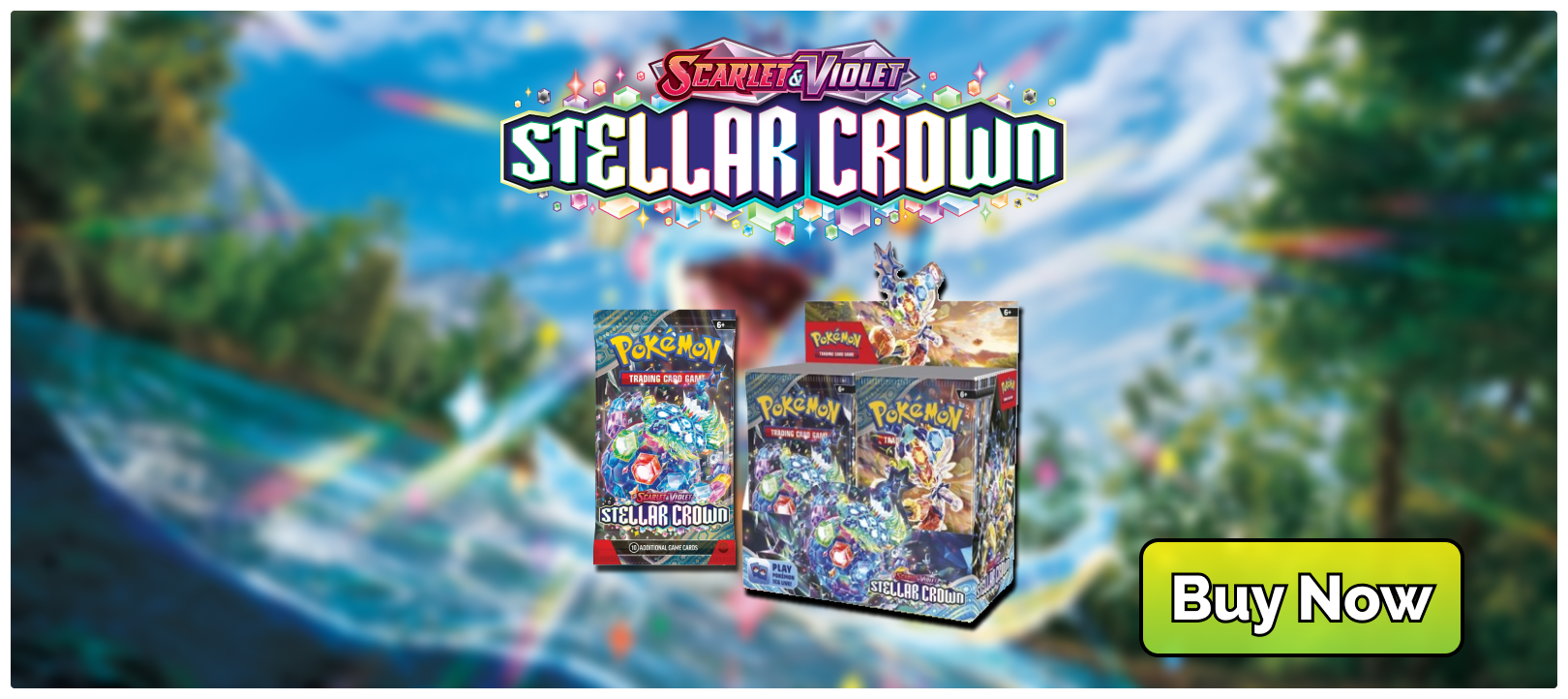 Pokemon trading card game stellar crown box collection pre-order buy now