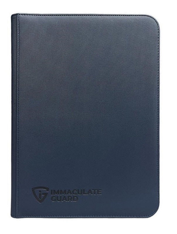 Immaculate Guard TOPLOADER 9 Pocket PU Leather Zipper Binder (Grey)