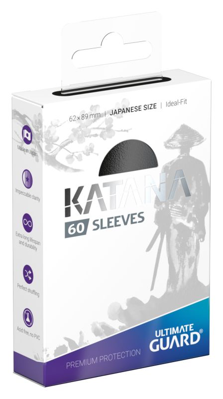 Ultimate Guard Katana Sleeves Japanese (Black)