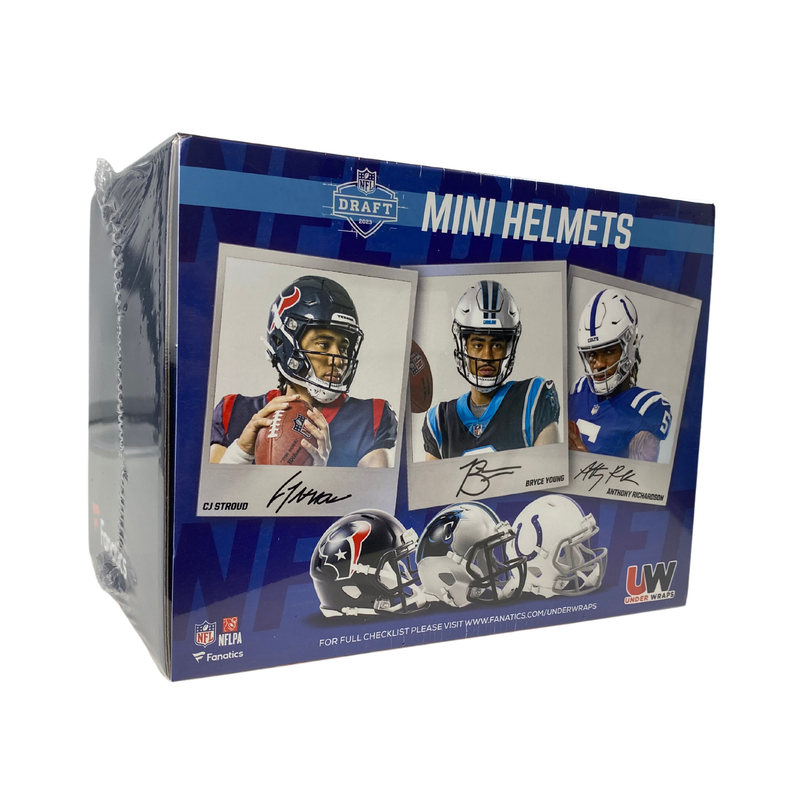 2023 Fanatics Under Wraps Football Autographed Mini Helmet Box