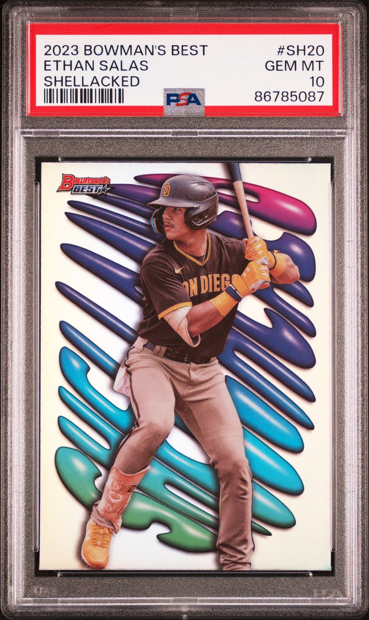 2023 Bowman&#39;S Best Shellacked Ethan Salas PSA 10