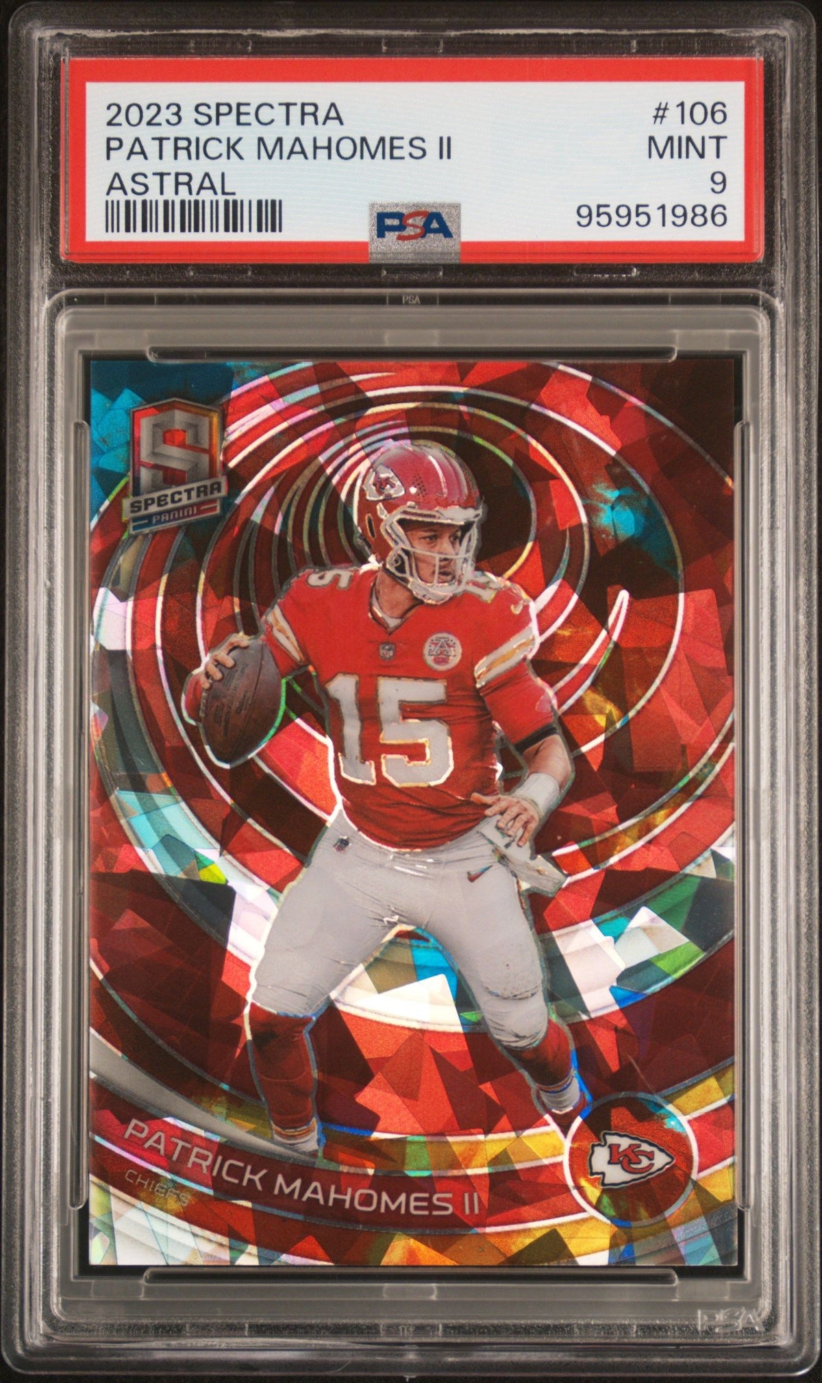 2023 Panini Spectra Patrick Mahomes Ii Astral PSA 9