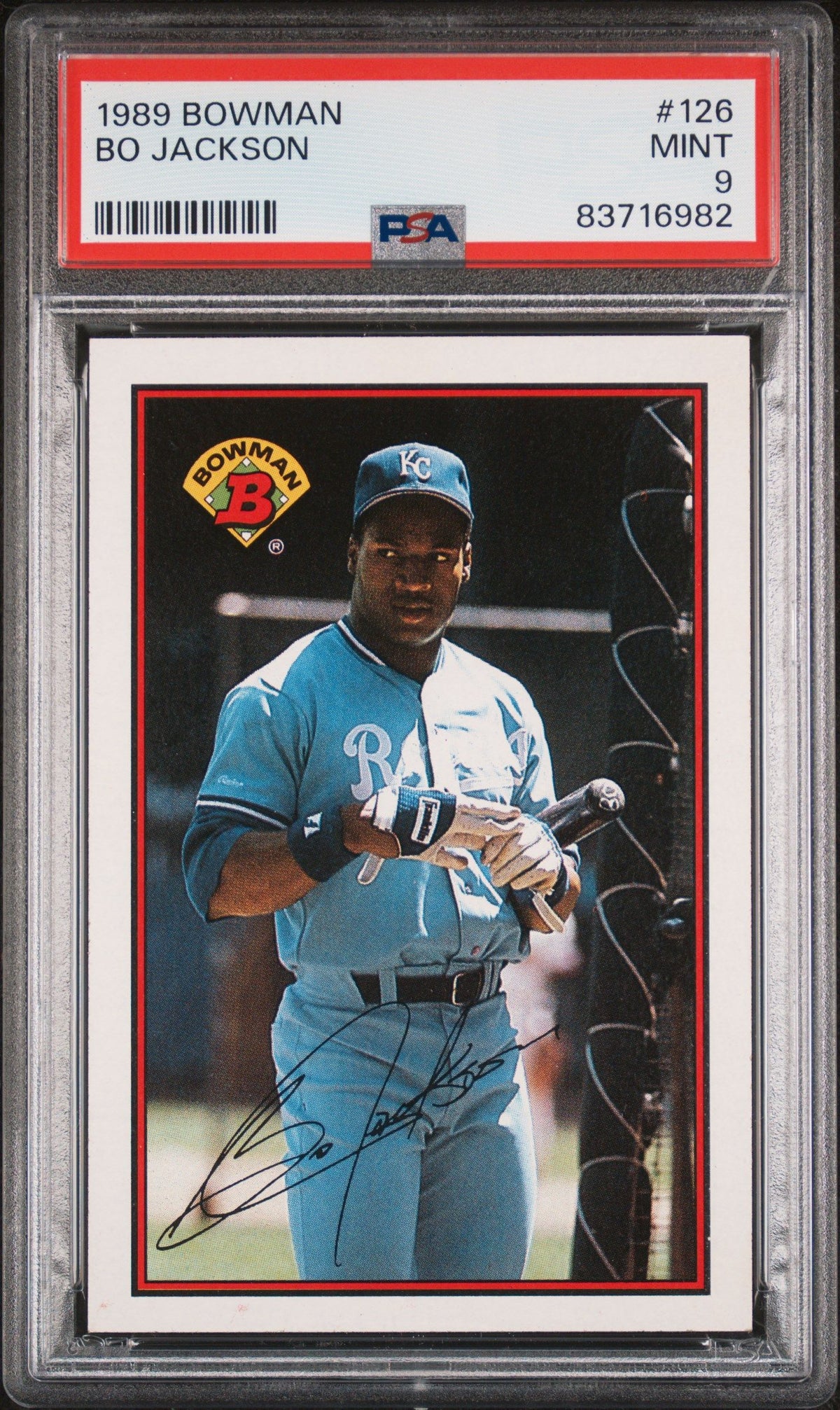 1989 Bowman Bo Jackson PSA 9