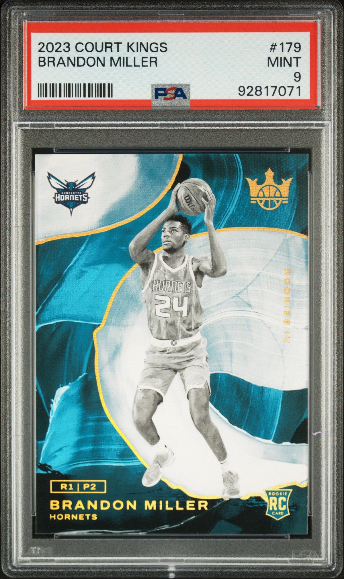 2023 Panini Court Kings #179 Brandon Miller PSA 9