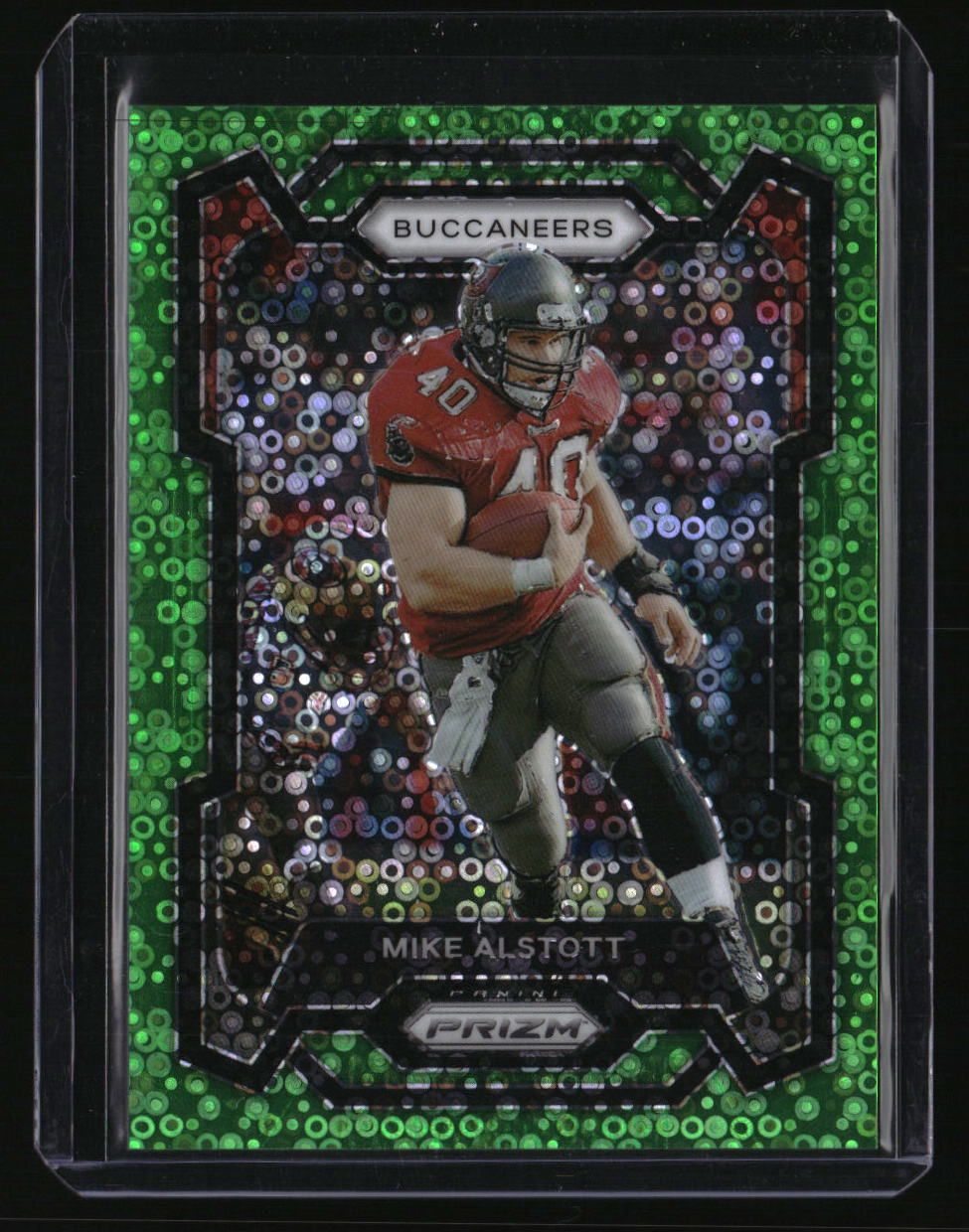 2023 Panini Prizm Mike Alstott No Huddle Neon Green #/5