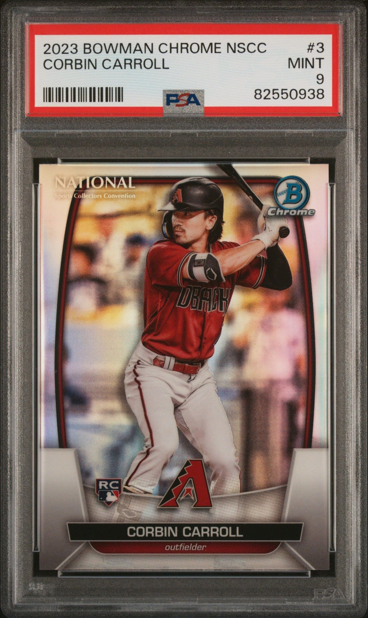 2023 Bowman Chrome National #3 Corbin Carroll PSA 9