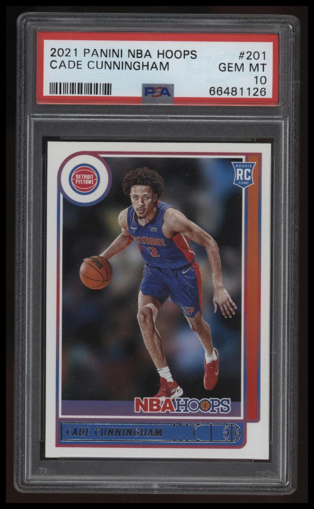 2021 Panini NBA Hoops Cade Cunningham PSA 10 66481126