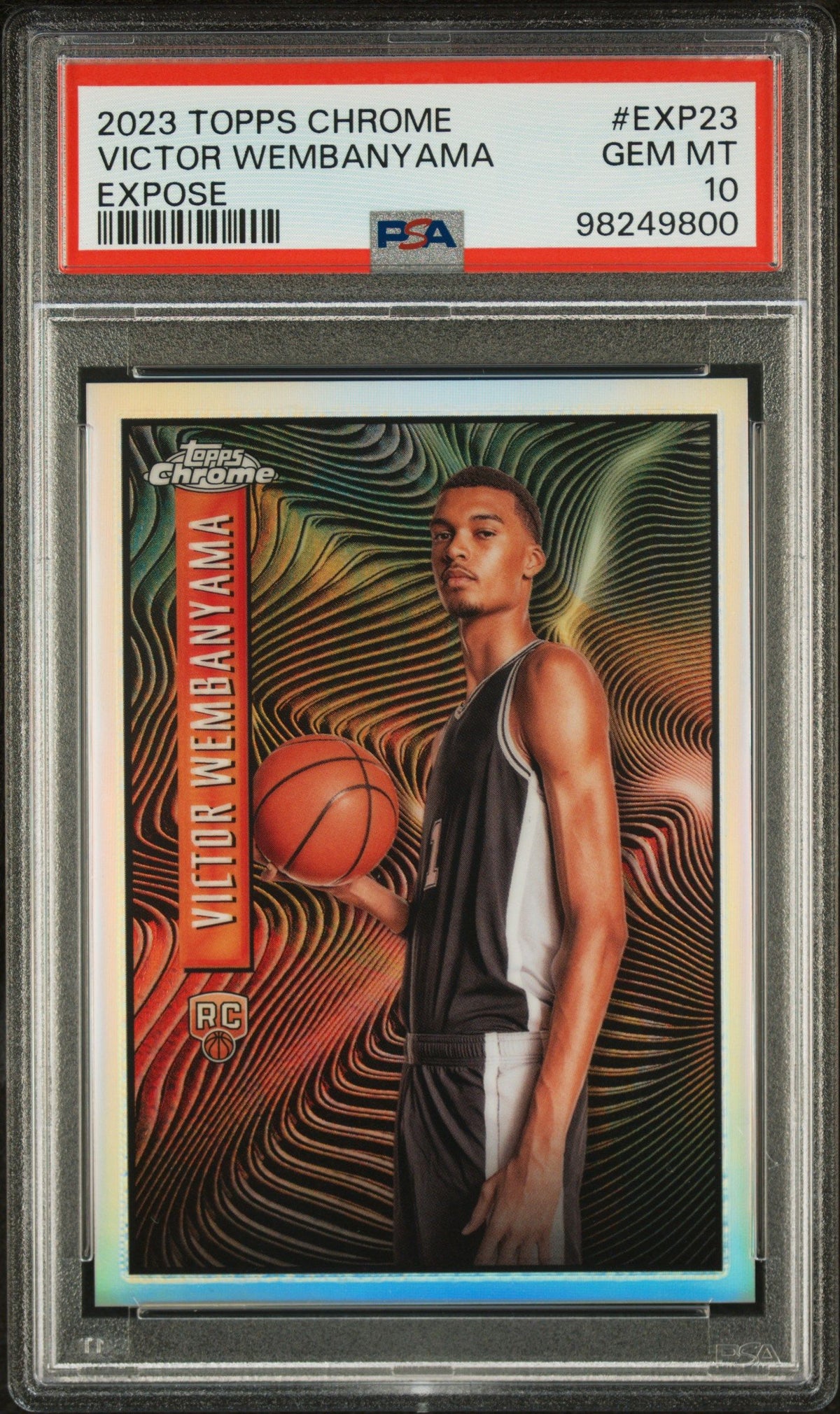 2023 Topps Chrome Expose Victor Wembanyama PSA 10