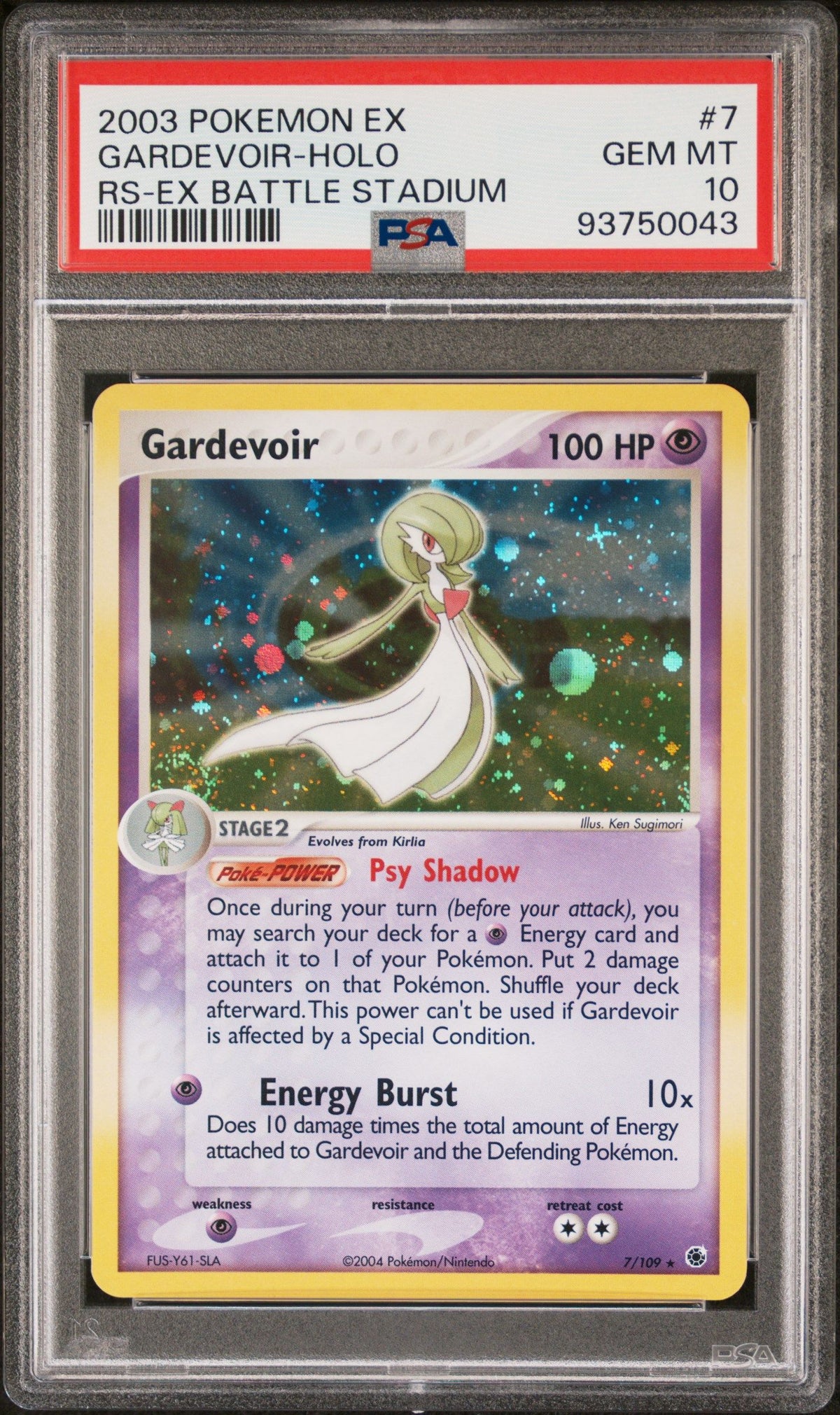 2004 Pokemon Ex Battle Stadium Gardevoir-Holo PSA 10