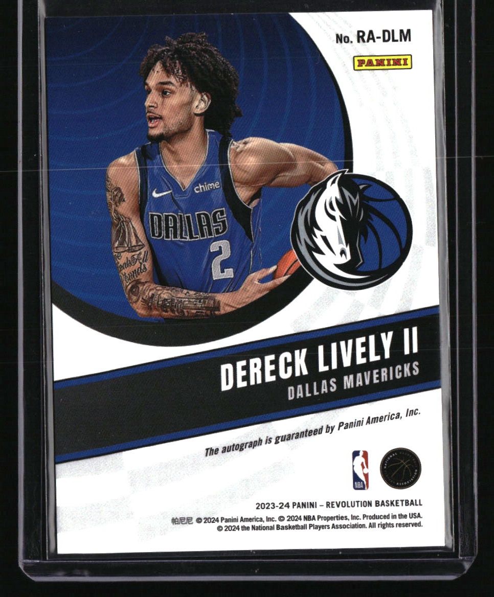 2023-24 Panini Revolution Dereck Lively II Rookie Autographs