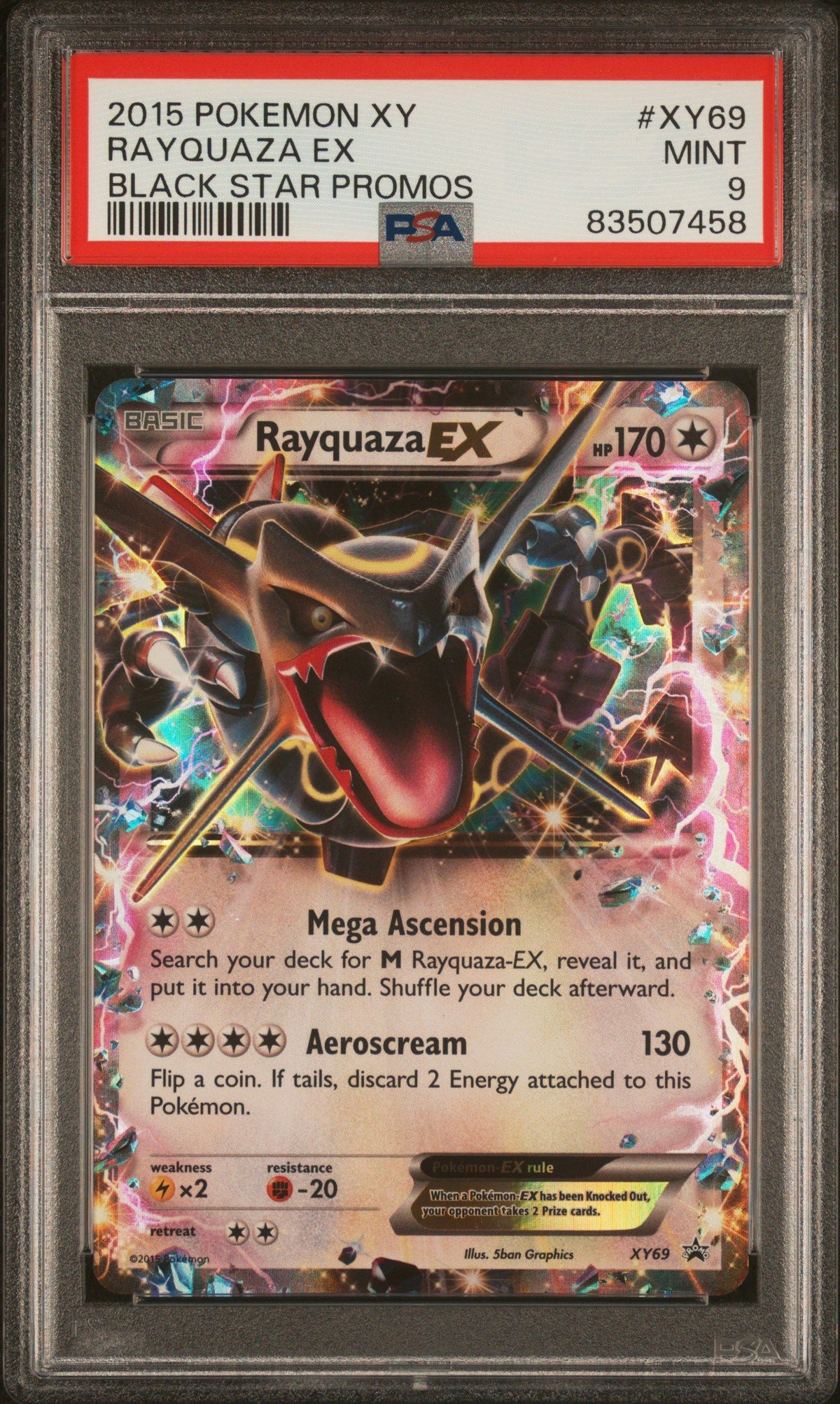 2015 Pokemon Xy Black Star Promos Rayquaza Ex Black Star Promos PSA 9