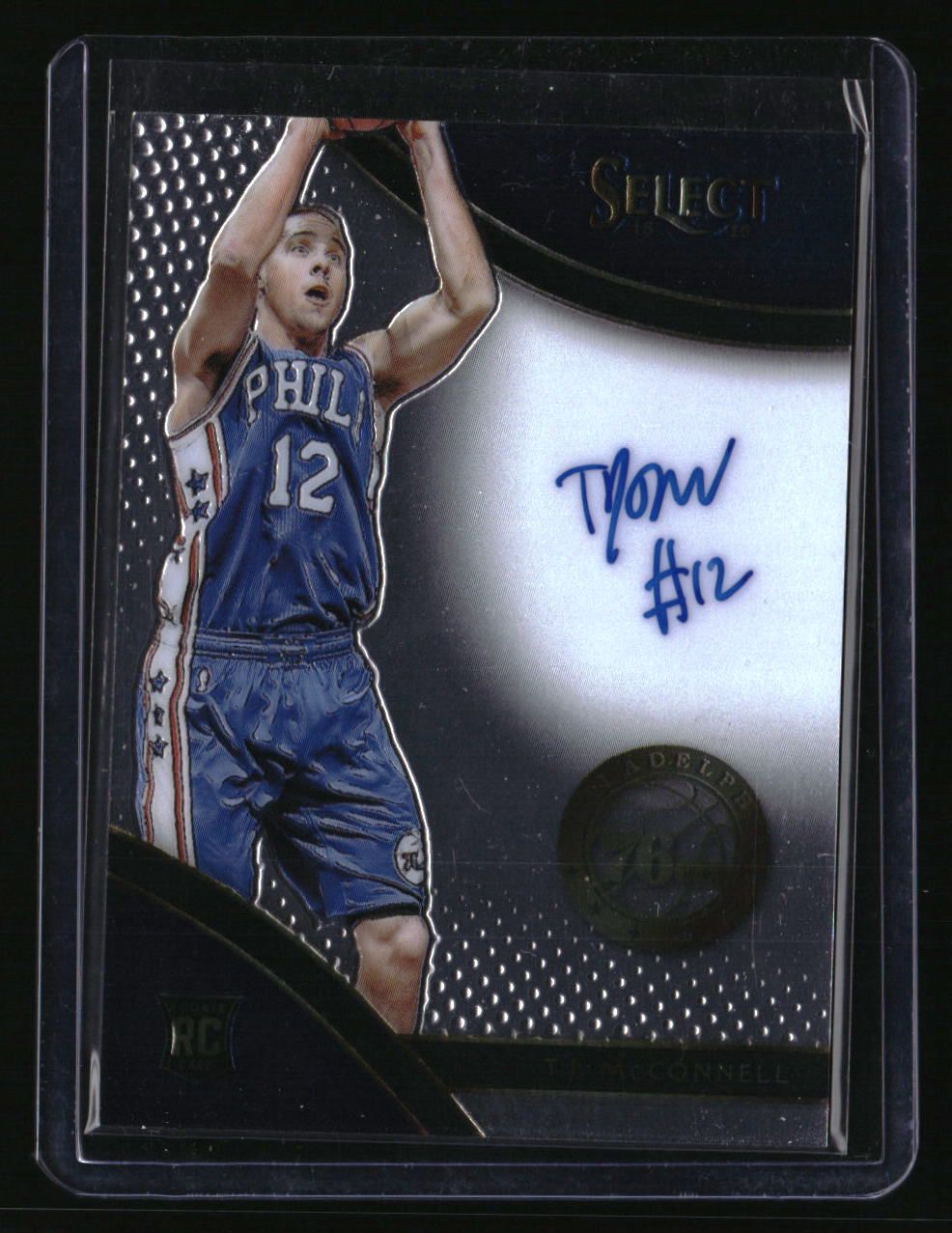 2015-16 Panini Select T.J. McConnell Signatures Rookie #/199