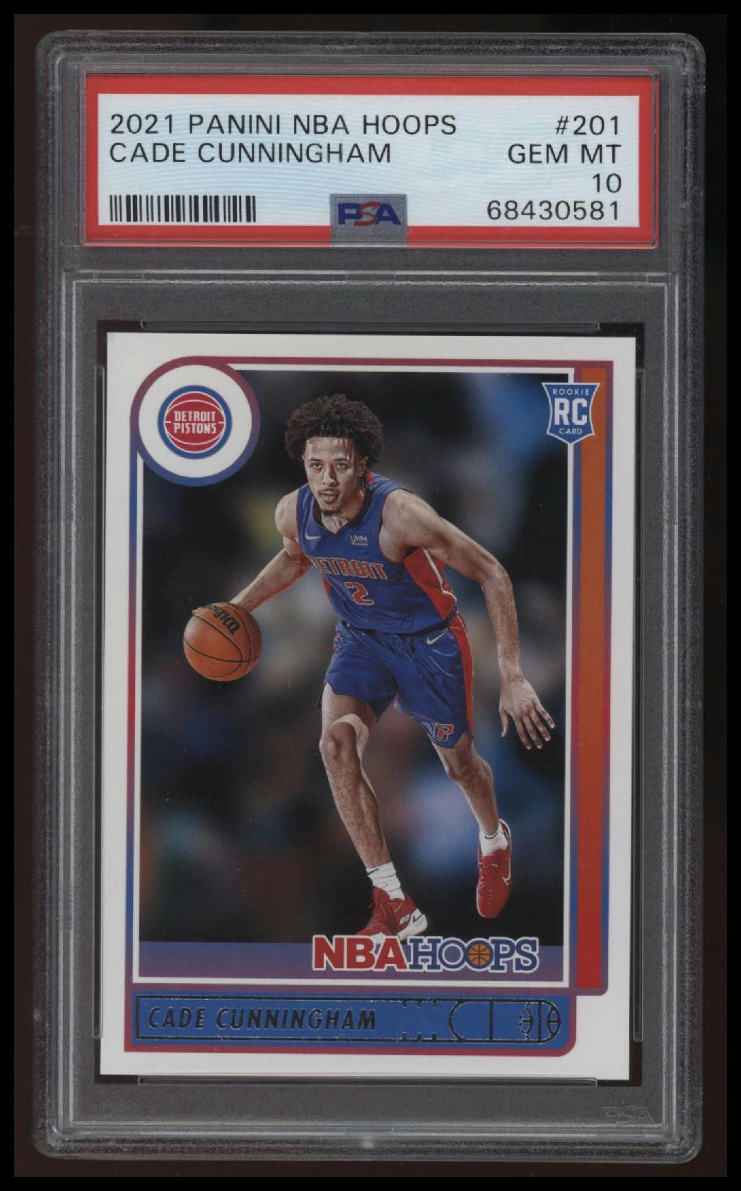 2021 Panini NBA Hoops Cade Cunningham PSA 10 68430581