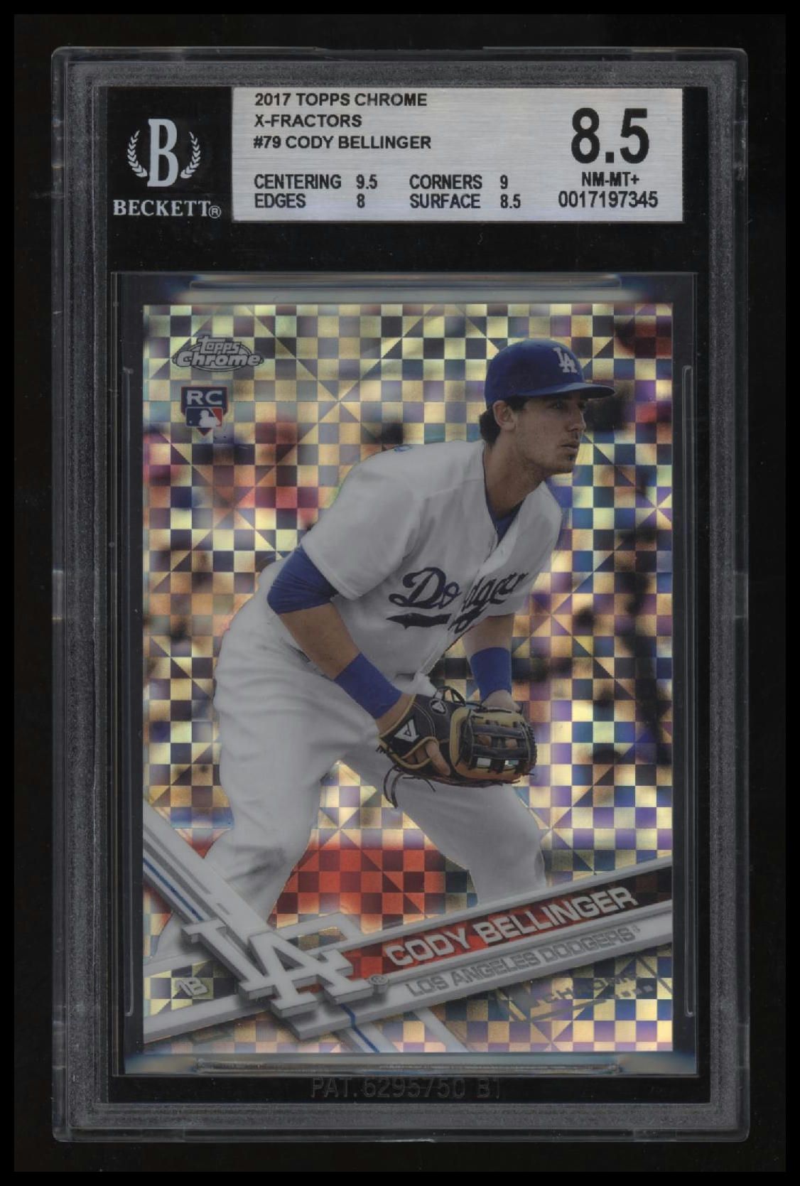 2017 Topps Chrome X-Fractors Cody Bellinger BGS 8.5