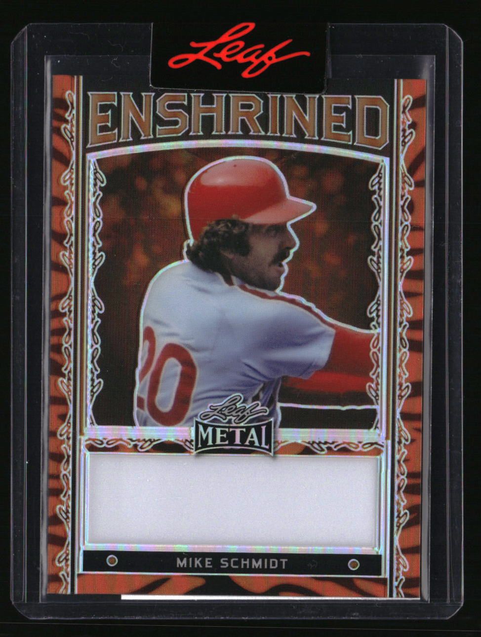 Leaf Metal Enshrined 1/1 Unsigned Proof Mike Schmidt