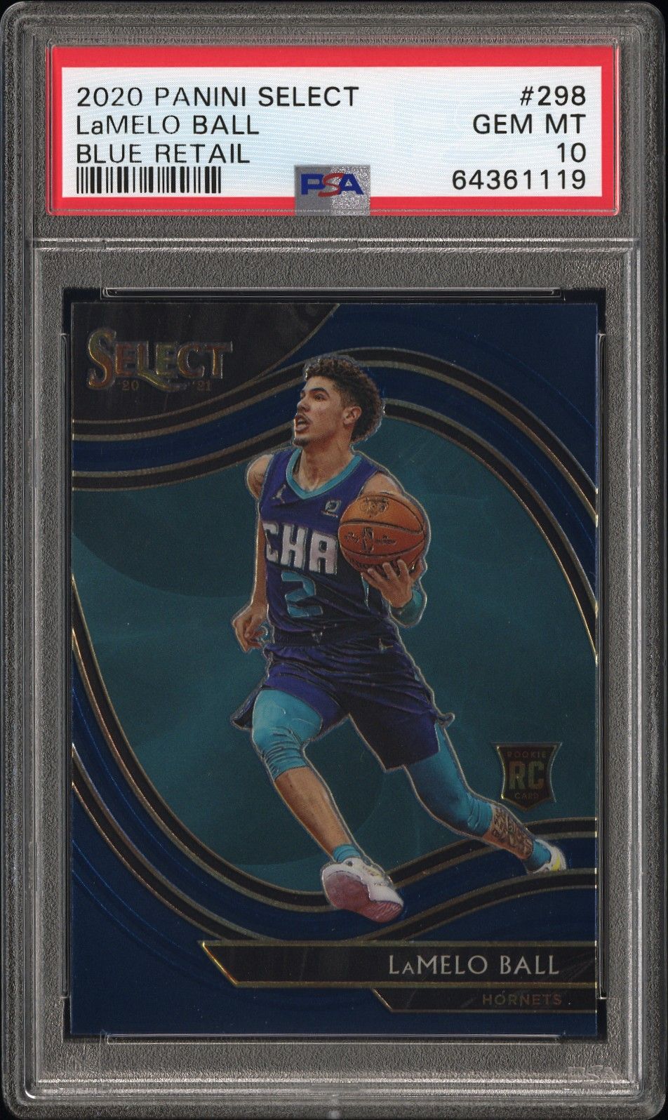 2020 Panini Select Lamelo Ball Blue Retail PSA 10