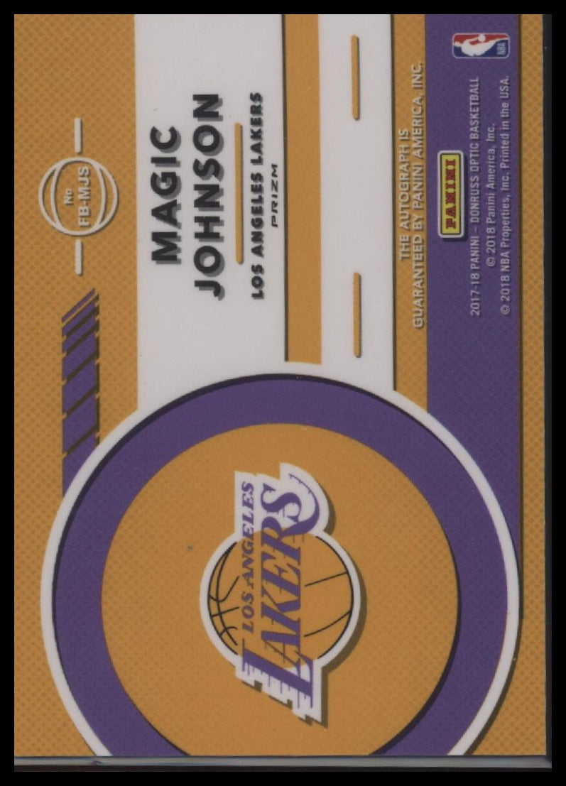 2018-19 Donruss Optic Magic Johnson Fast Break Signatures