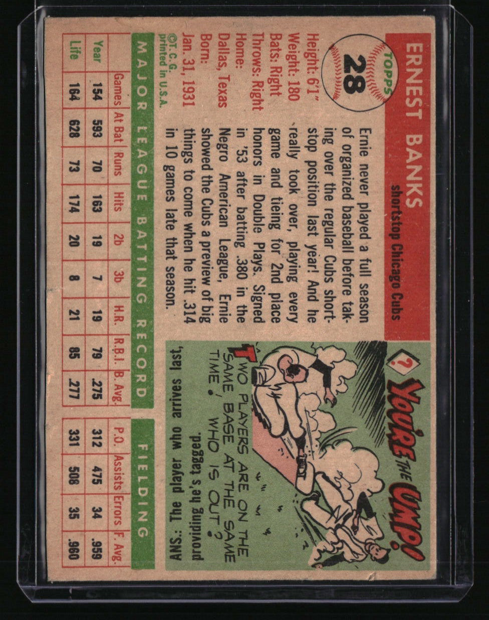1955 Topps Ernie Banks