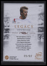 2021-22 Futera Unique World Football David Beckham Legacy Memo Relics Ruby #/7