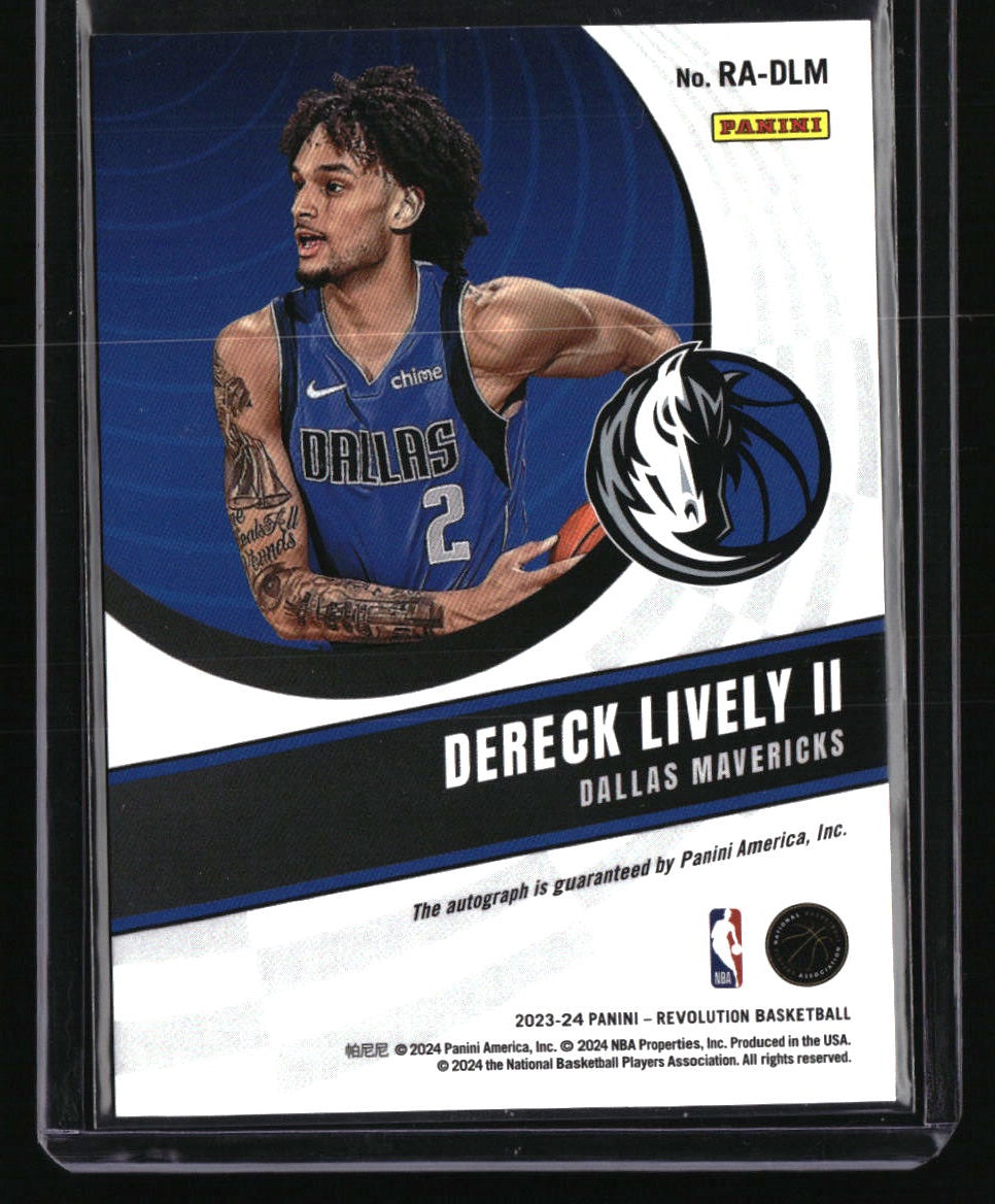 2023-24 Panini Revolution Dereck Lively II Rookie Autographs