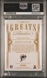 2021 Panini Flawless Greats Autographs Jason Taylor Greats Auto-Sapphire PSA 10