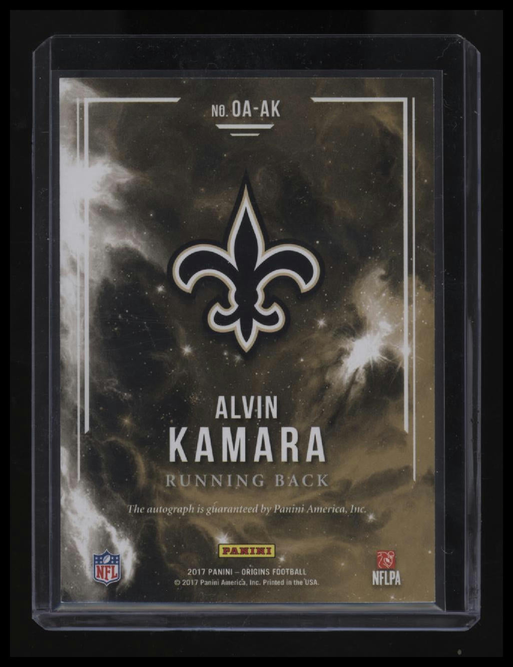 2017 Panini Origins Alvin Kamara Origins Autographs Silver Ink #/99