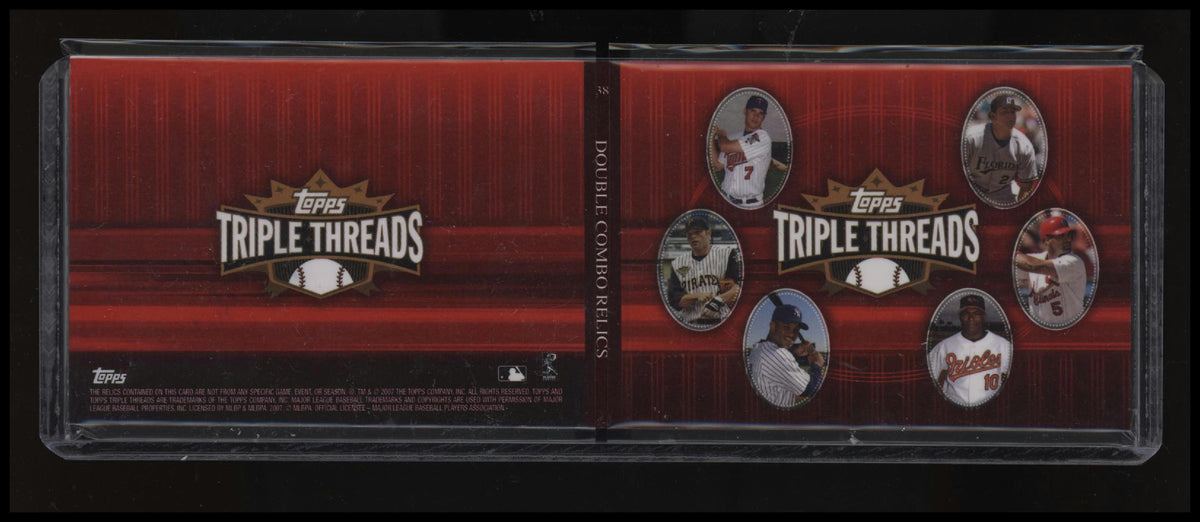 2007 Topps Triple Threads AVG Relics Combos Double #/36