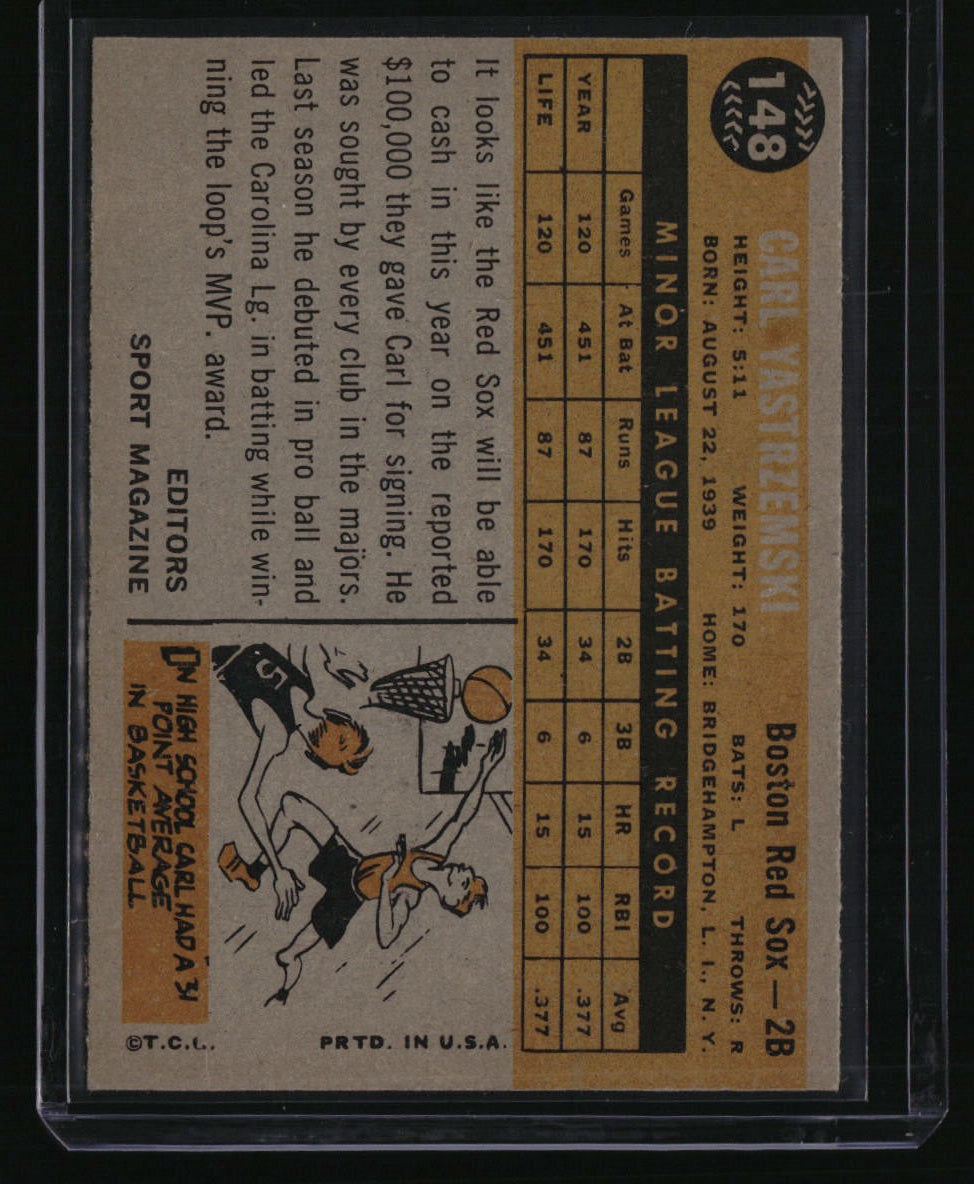 1960 Topps Carl Yastrzemski