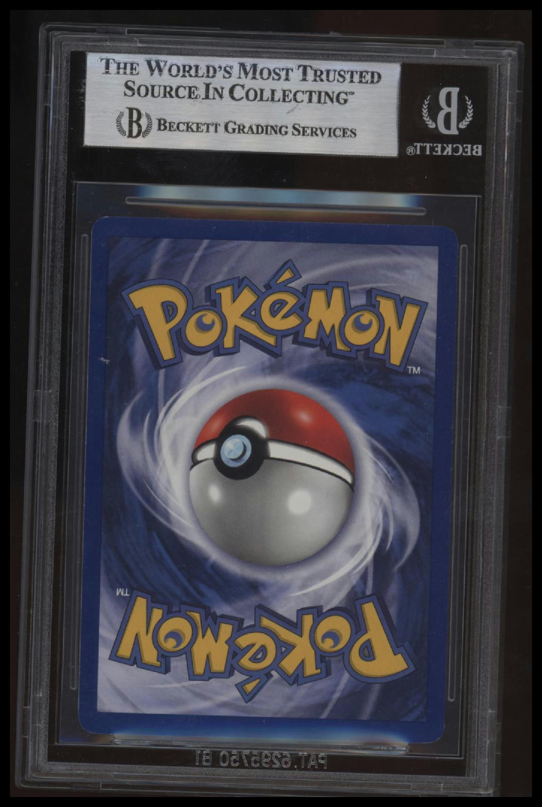 1999 Pokemon Base 1st Edition Thick 3-D Stamp Metapod UER C BGS 8.5