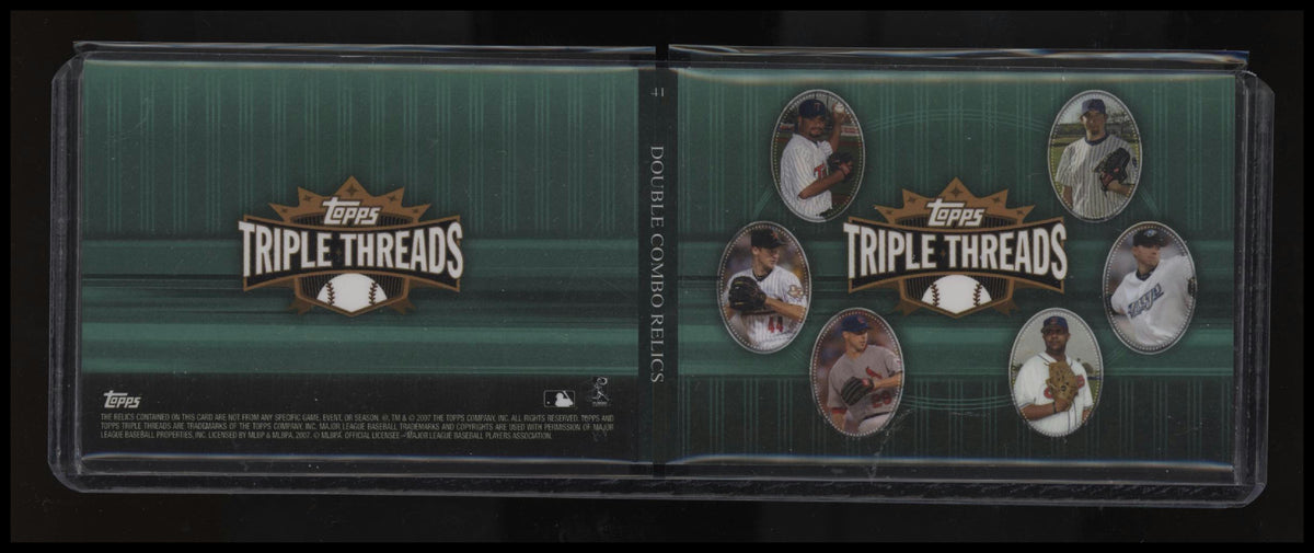 2007 Topps Triple Threads ERA Relics Combos Double Emerald #/18