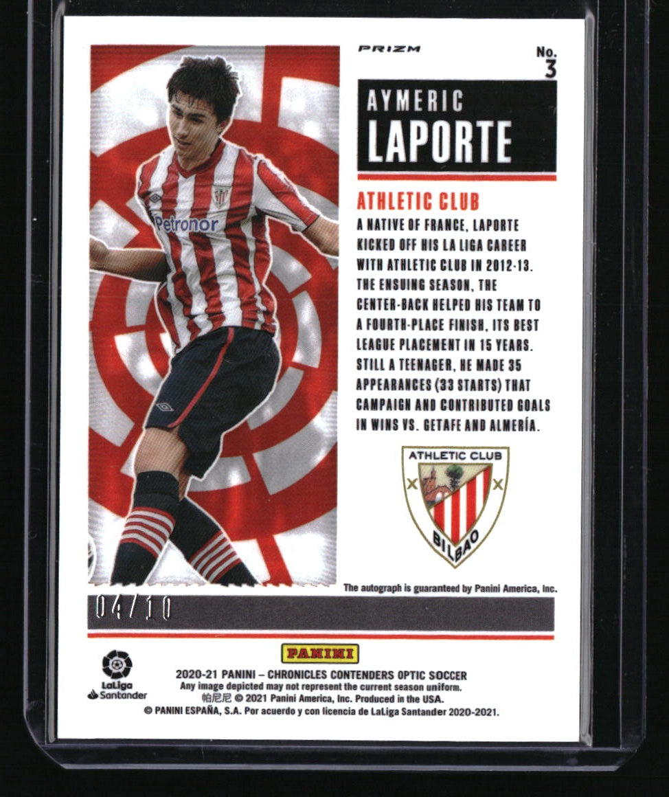 2020-21 Contenders Historic Rookie Ticket La Liga Gold Aymeric Laporte #/10