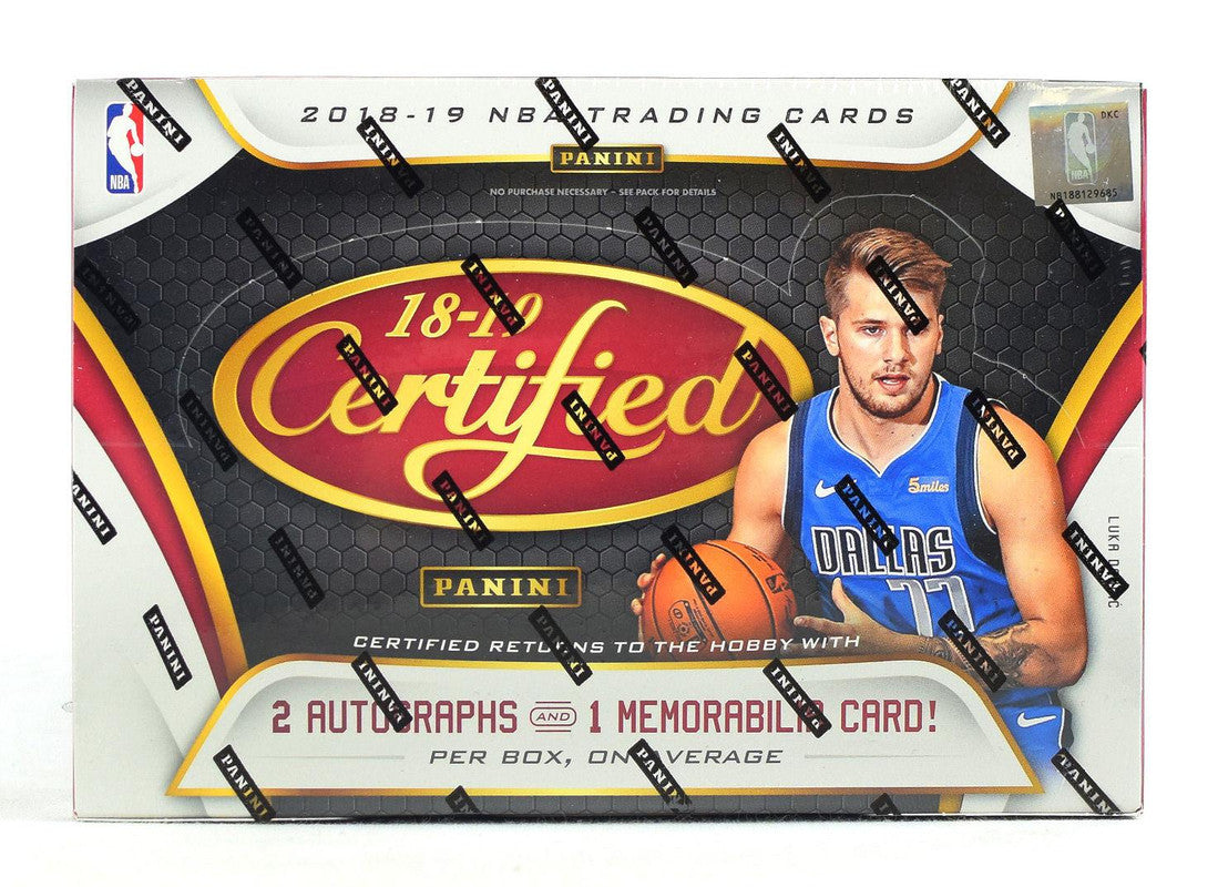 2018/19 Panini Certified Basketball Hobby Box