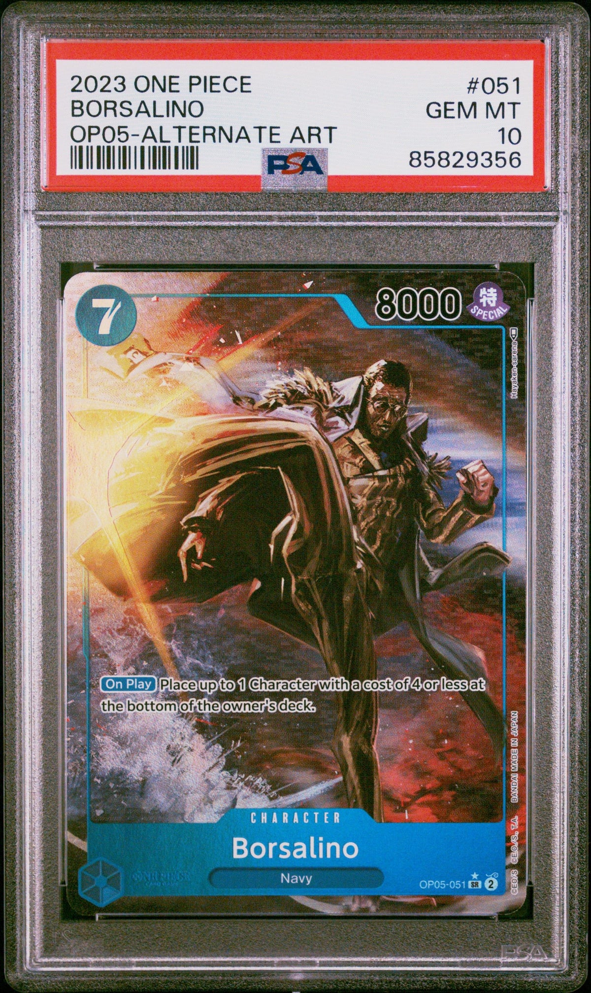 2023 One Piece Awakening Of The New Era Borsalino Alternate Art PSA 10 85829356