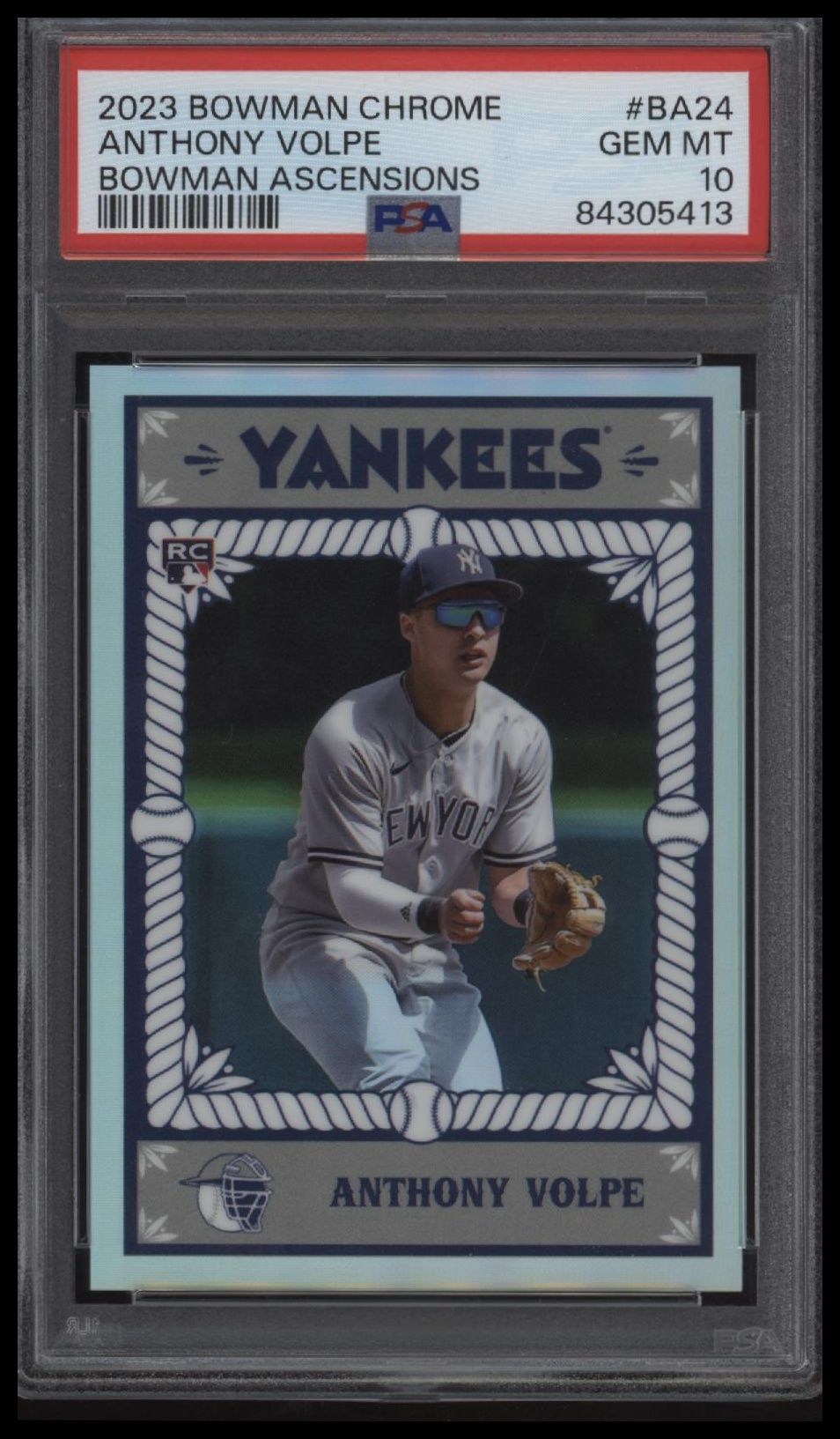 2023 Bowman Chrome Bowman Ascensions #BA24 Anthony Volpe PSA 10