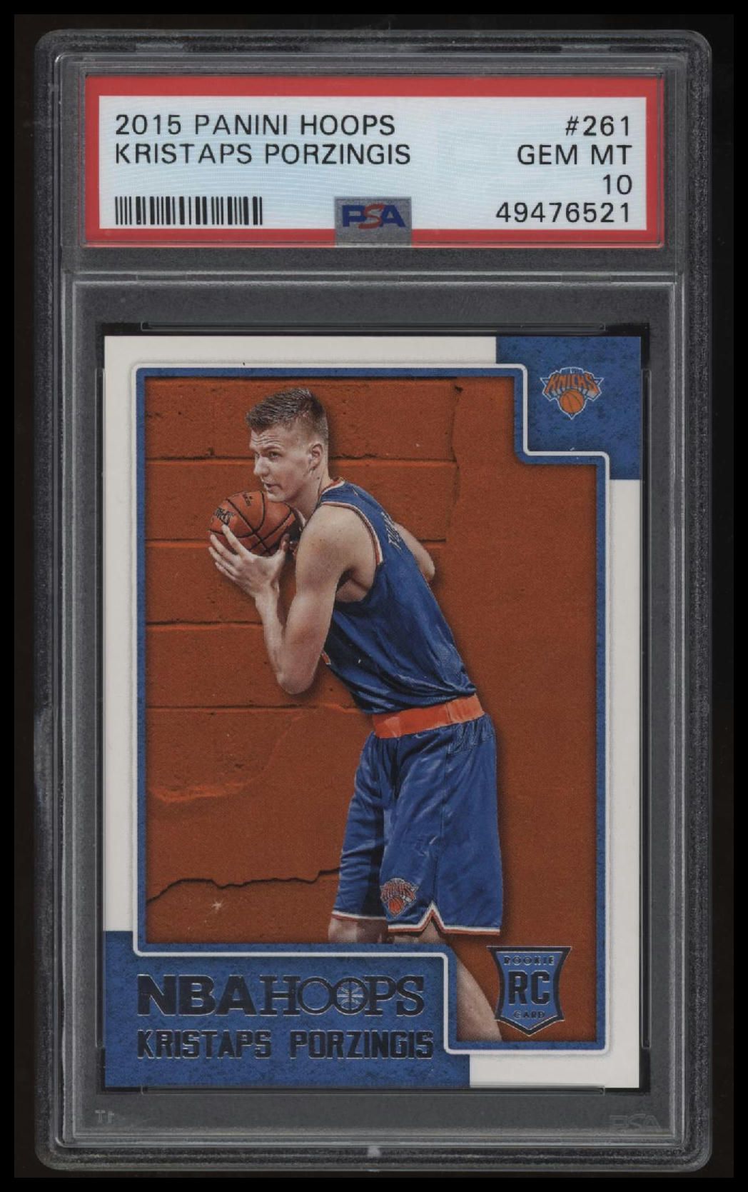 2015 Panini Hoops Kristaps Porzingis PSA 10