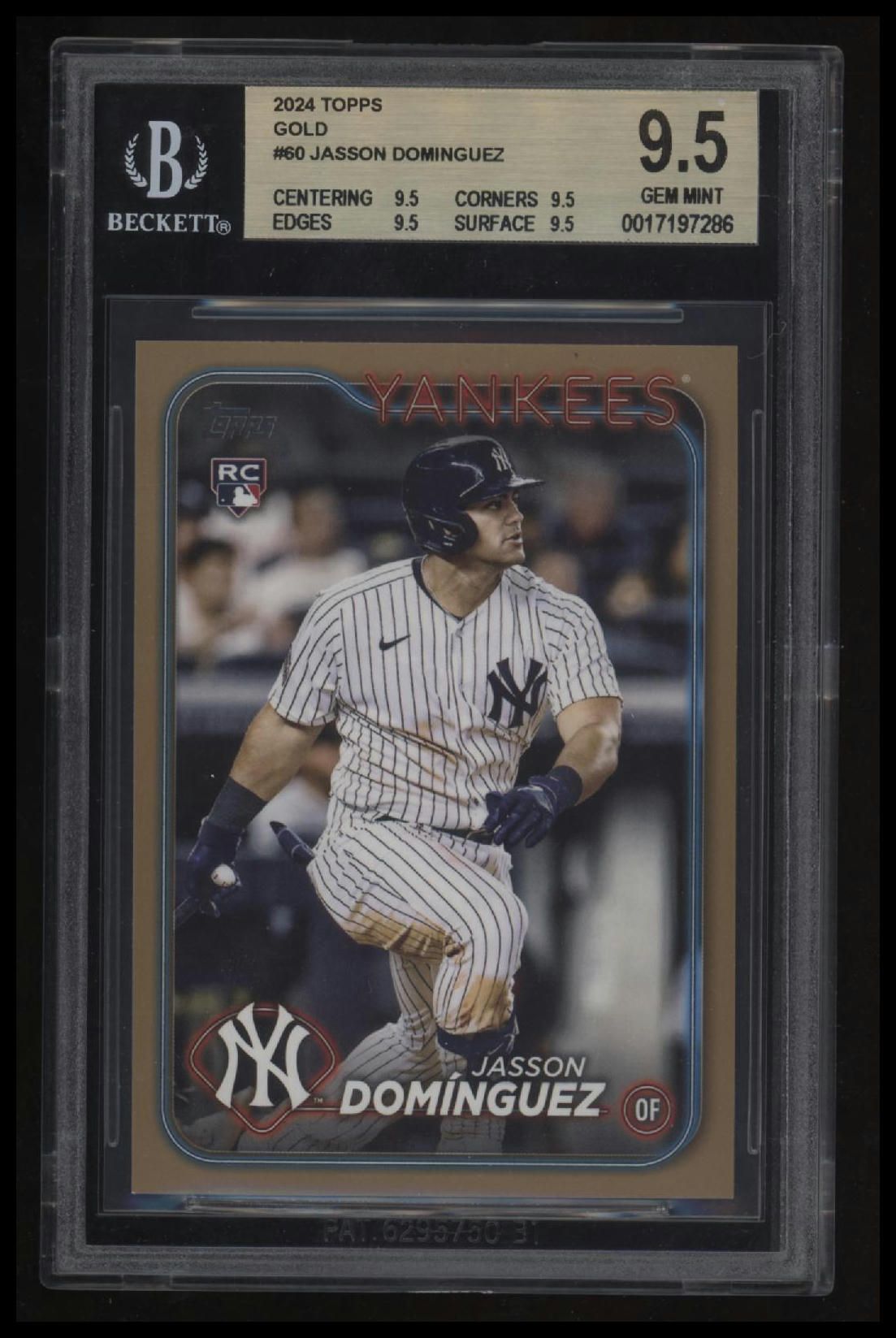 2024 Topps Gold Jasson Dominguez BGS 9.5