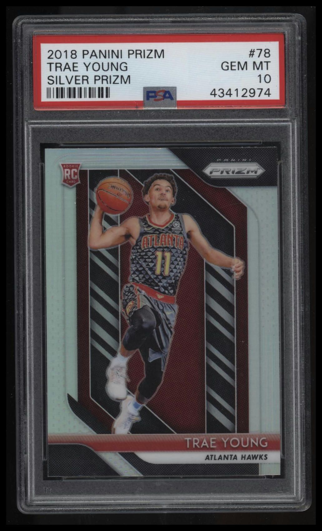 2018 Panini Prizm #78 Trae Young Silver Prizm PSA 10