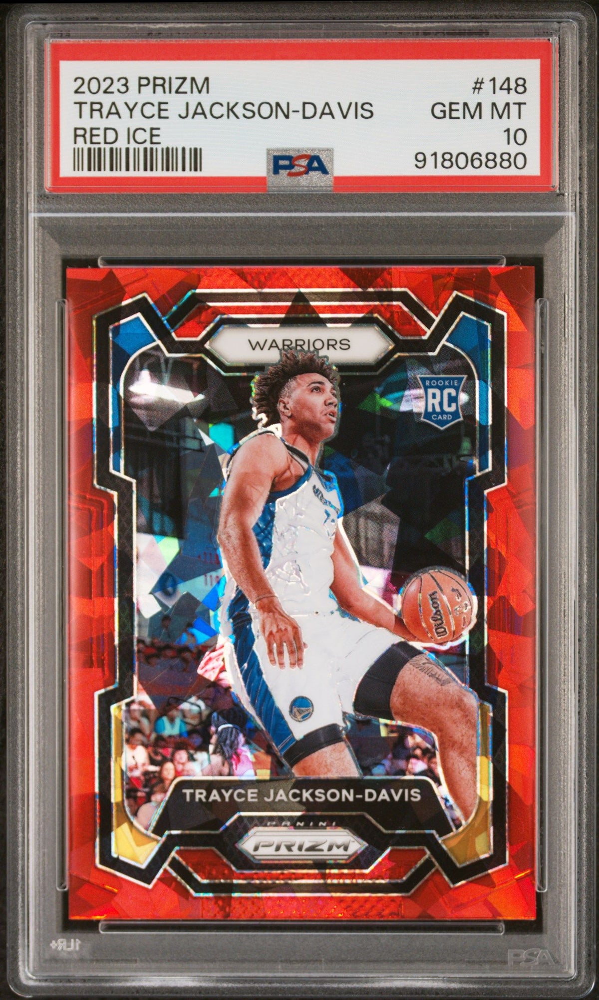 2023 Panini Prizm Trayce Jackson-Davis Red Ice PSA 10