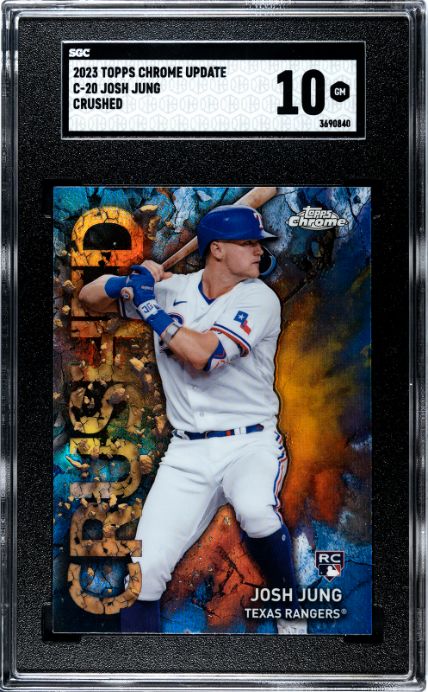 2023 Topps Chrome Update #C-20 Josh Jung Crushed SGC 10