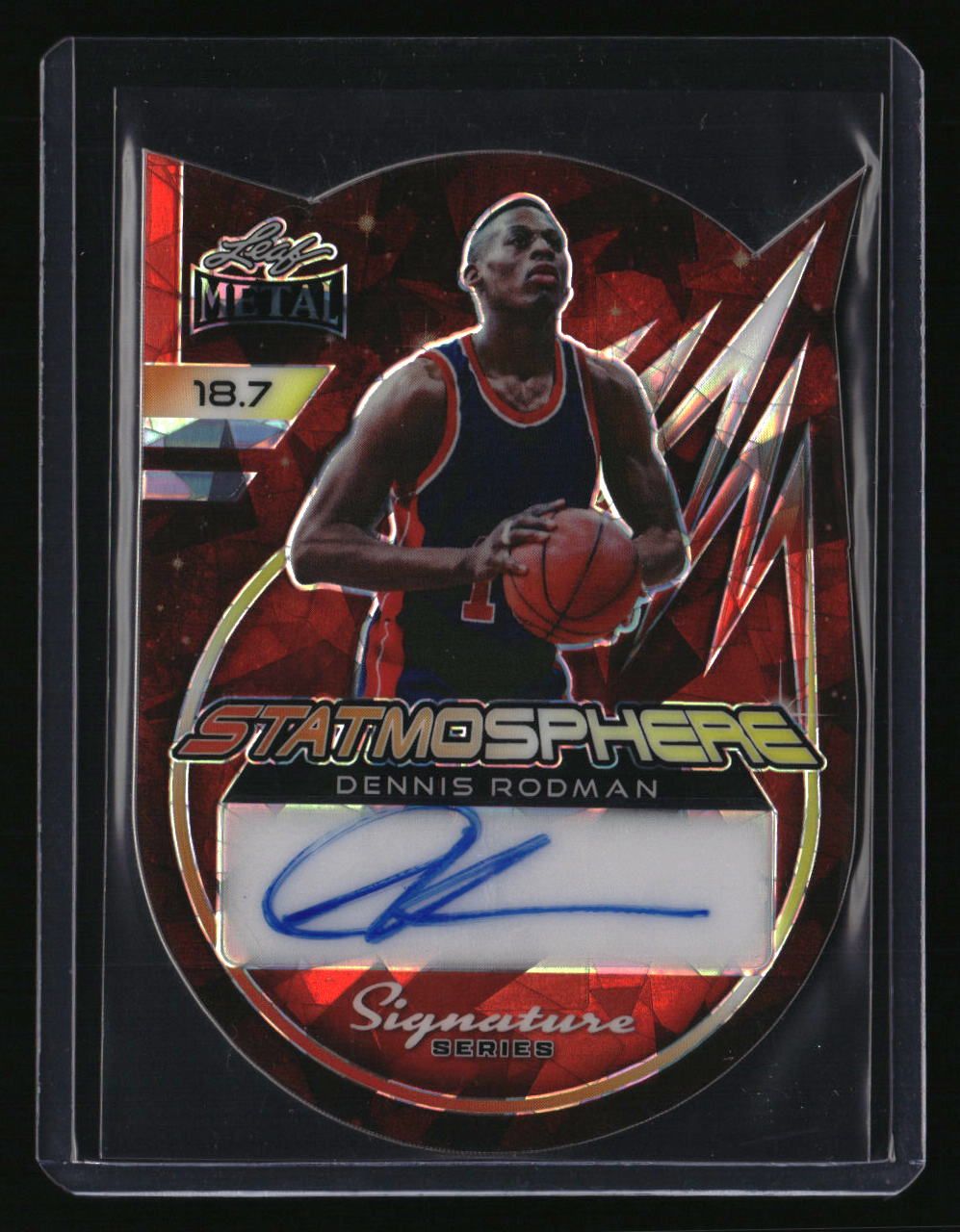 2024 Leaf Metal Dennis Rodman Statmosphere Auto 1/1