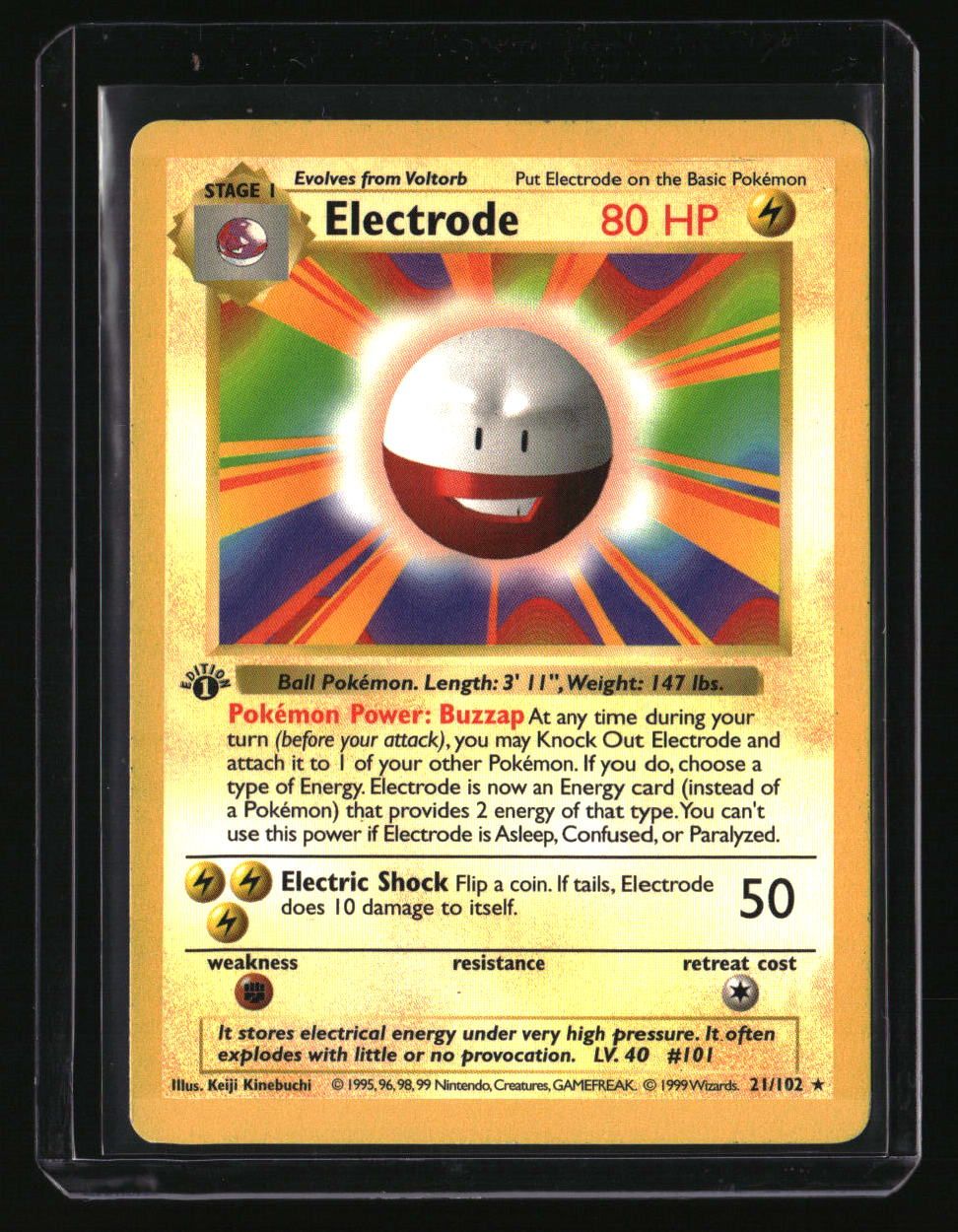 Base Set (Shadowless) Electrode 1st Edition