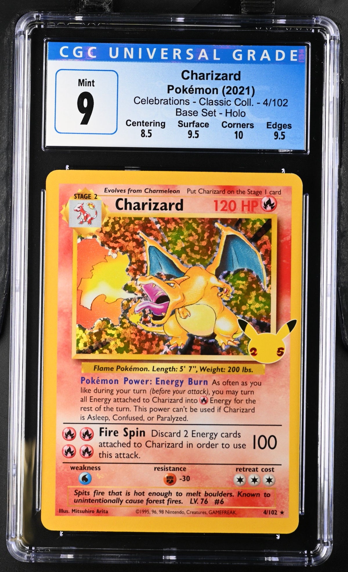 2021 Celebrations - Classic Collection Charizard CGC 9