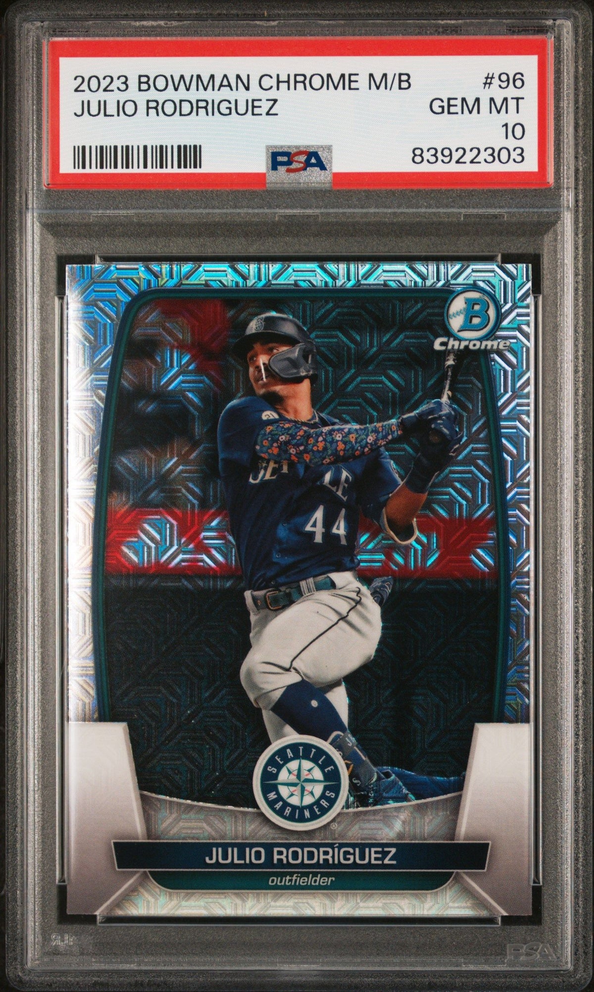 2023 Bowman Mega Box Chrome Julio Rodriguez Chrome PSA 10