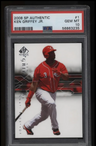 2008 SP Authentic Ken Griffey JR. #1 PSA 10