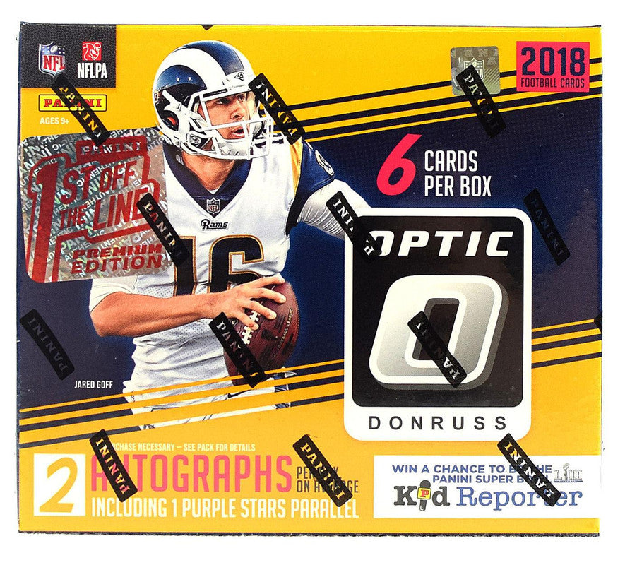 2018 Panini Donruss Optic Football Hobby Box - 1st Off The Line