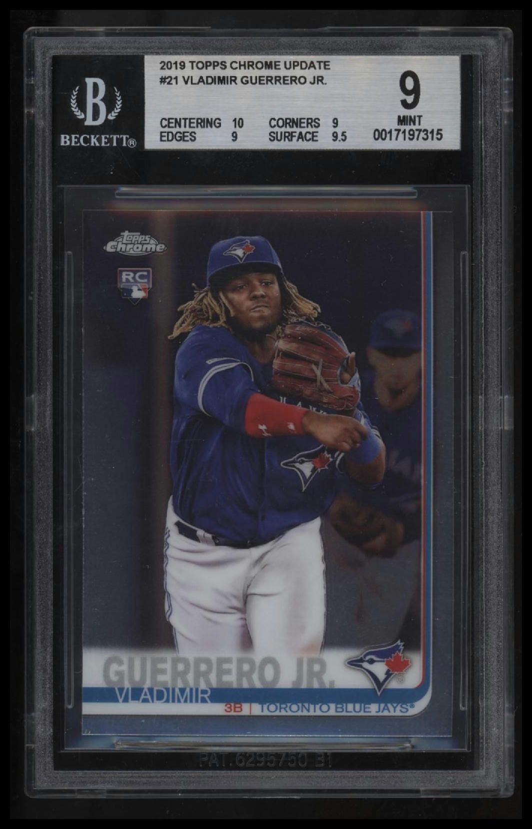 2019 Topps Chrome Update Vladimir Guerrero Jr. RC BGS 9.0